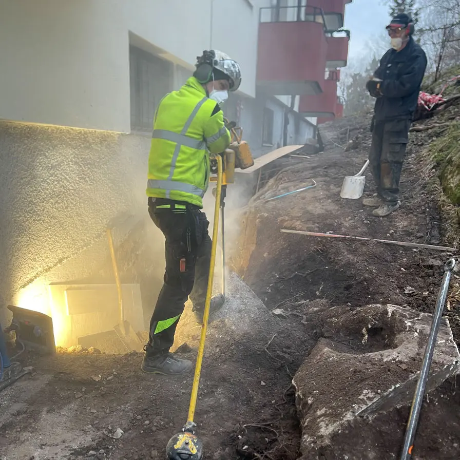 Stenspräckning med Darda C12