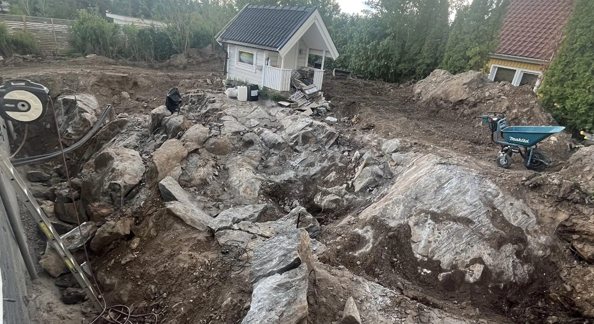 Kemisk spräckning hydraulhammare bergarbeten